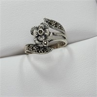 $100 Silver Macsite Ring