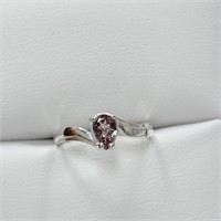 $300 Silver Color Change Garnet Ring