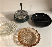 Peach Glass Ash Tray, Other Ashtrays