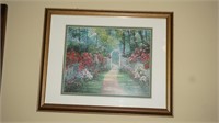 Framed and Matted Picture of Roses
