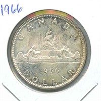 1966 Canadian Silver Dollar