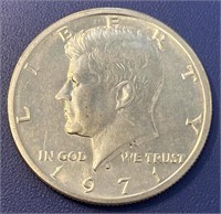 1971 D Kennedy Half Dollar, Fine