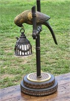 Frederic Cooper Bronze Parrot Table Lamp