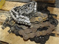 Roller Chain Lot, Various Sizes