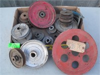 Large Pulley Assortment Lot