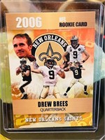 2006 Drew Brees NFL Rookie Card Phenoms Card