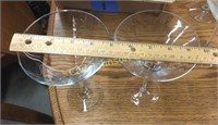 LOT 10 MARTINI GLASSES - 2 STYLES, 4 + 6