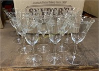 10 PC ETCHED GOBLET SET