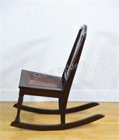 Ladies Sewing Rocking Chair with Cane Insert Seat