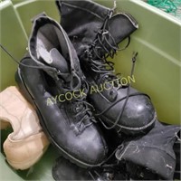 Military work boots (3 pair - size 10 1/2?)