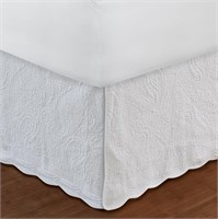 R3065  Greenland Home Fashions Ivory Bed Skirt