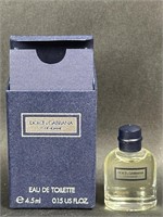 Dolce Gabbana Sample Cologne Velvet Navy Box