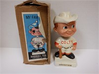 EARLY 1960'S HOUSTON COLTS BOBBLEHEAD WITH BOX