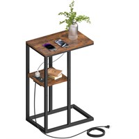 Multifunctional C Table End Table - Integrated Cha