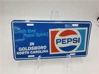 Goldsboro NC Pepsi license plate
