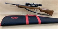 RUGER 10/22 w case and Bushnell scope bn485