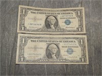 Paif of 1957 Silver Certificate STAR NOTES