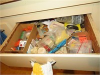 Everything in 2 drawers right side of sink