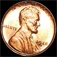 1928-D Lincoln Wheat Penny UNC RED