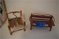 DOLL FURNITURE - 2 PIECES