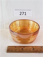 Small Marigold Carnival Glass Change Bowl
