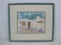 22"x 19" Framed Signed Watercolor Painting