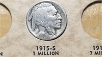 1915 S Buffalo Nickel Very Rare