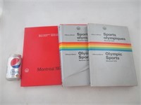 3 albums officiel sports olympiques 1976