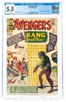 Comic The Avengers #8 Sept. 1st 1964 5.5 CGC Rare