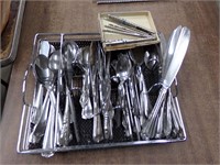 Tray of silverware