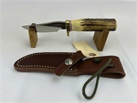 Randall 3" Stag Hunter w/ Sheath, no Stone, SS