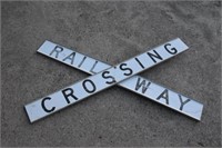 Railway Crossing Sign (no bolts)