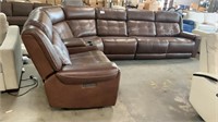 6-PIECE POWER RECLINING SECTIONAL WITH USB PORT.