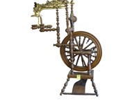 TOC oak spinning wheel