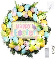 Tujoe 3 Pcs 45 Inch Easter Wreaths for Front Door