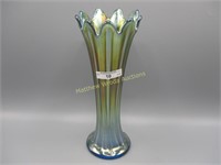 Nwood 10" sapphire Thin Rib vase. Scarce