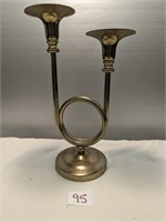 Brass Horn/Trumpet Candelabra