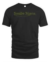 Sz XL Black Bunker Smile More SS T-Shirt A10