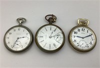 Elgin, Waltham & Buren Pocket Watches