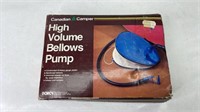 High volume bellows pump