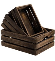 ZOOFOX Set of 3 Nesting wooden crates