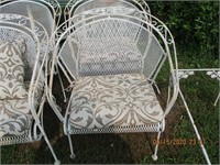 Wrought Iron Patio Chairs w/Cushions