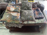 Fox hunt and duck blankets and throw pillows