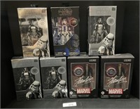 NOS Star Wars Stormtrooper & Marvel Figures.