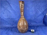 Glazed Ceramic Vase, 24"T