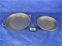 Gold & Silver Look Trays, 10" & 12.25"Diameter