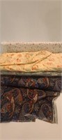 4 Different Fabric Designs Quilt, Upholstery MOre