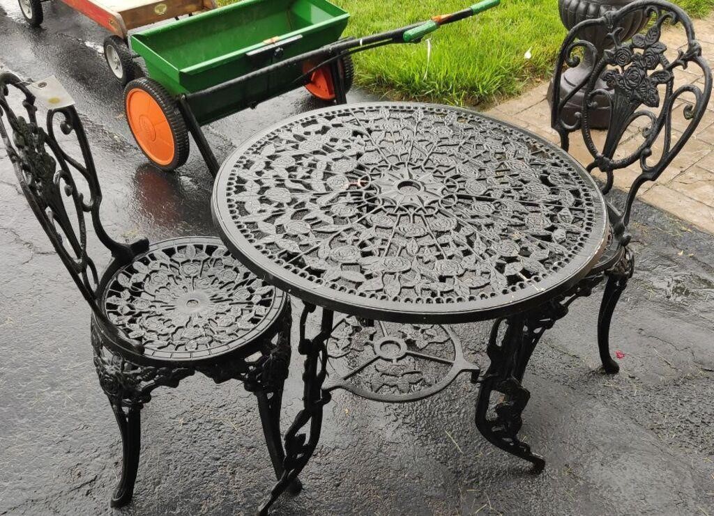 3pc Cast Iron Bistro Set