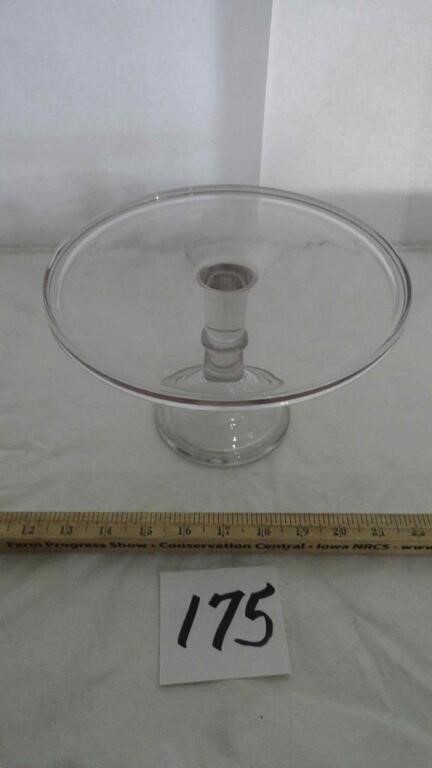 Clear Glass Pedastal Cake Stand