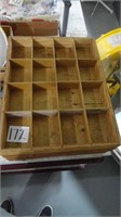 (3) Wood Storage Trays